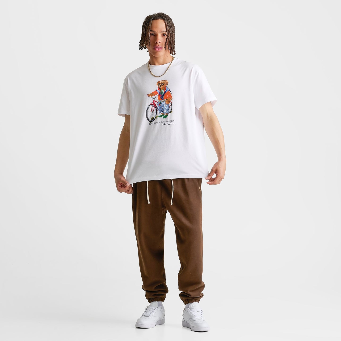 Men's Polo Ralph Lauren Summer Polo Bear Jersey T-Shirt - White/Summer Bear