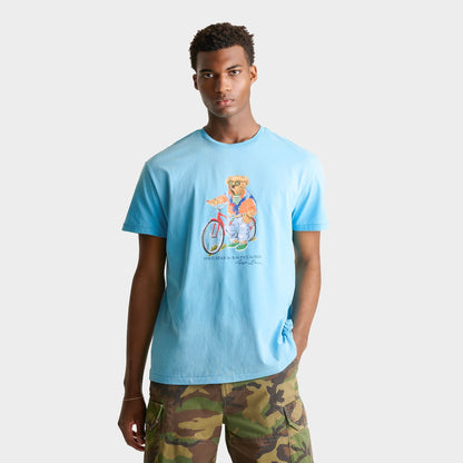 Men's Polo Ralph Lauren Summer Polo Bear Jersey T-Shirt - Austin Blue