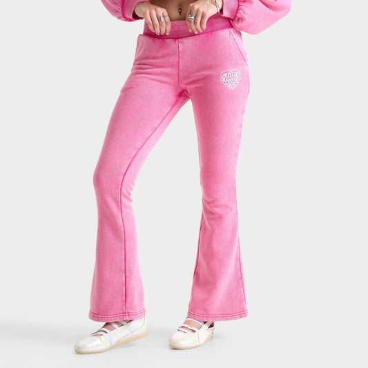 Women's True Religion Washed Heritage Bootcut Jogger Pants - Hot Pink