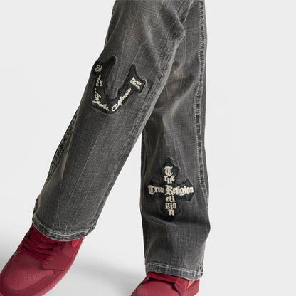 Women's True Religion Becca Appliqué Mid-Rise Bootcut Jeans - Lush Glow