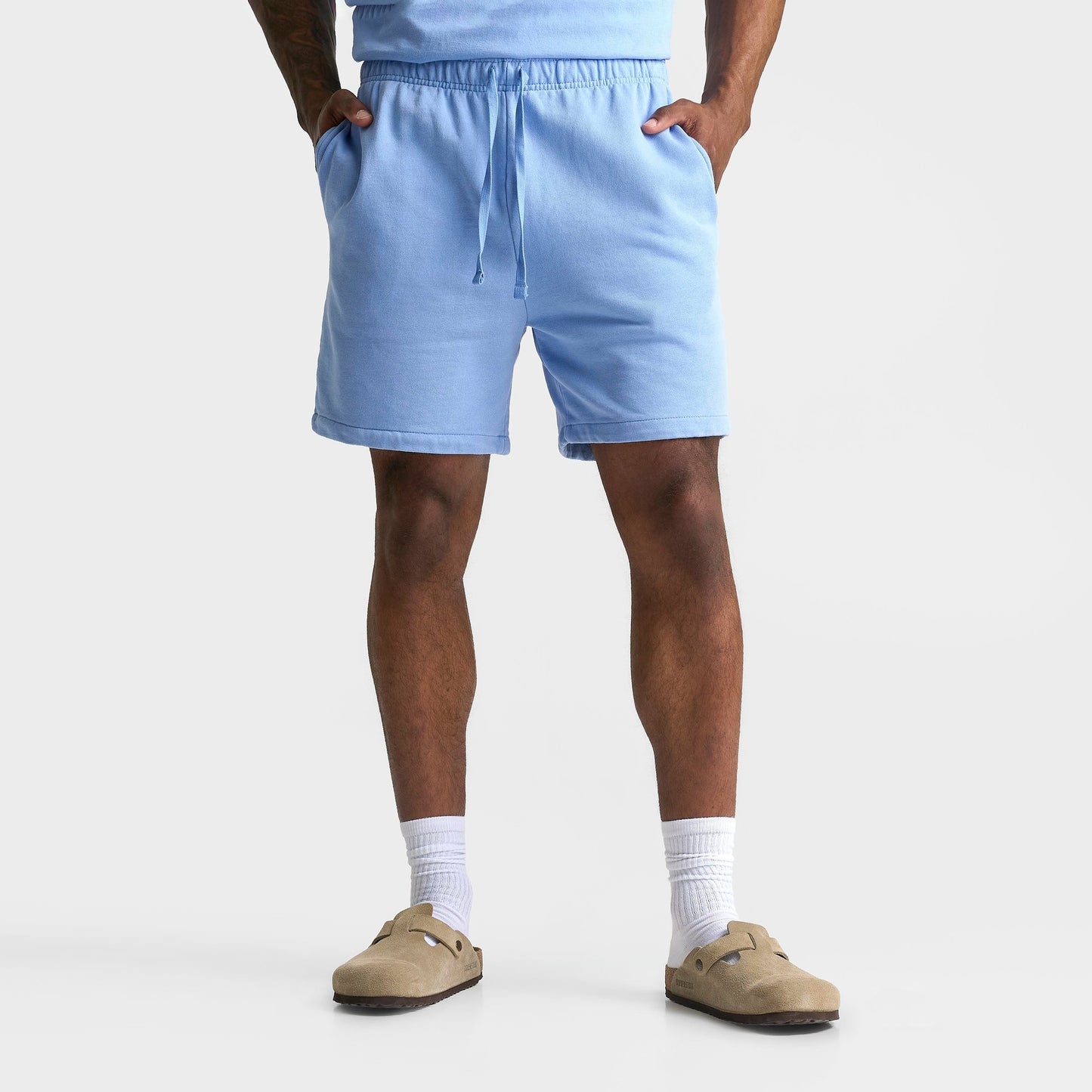 Men's Polo Ralph Lauren Pony Logo French Terry Shorts - Bristol Blue