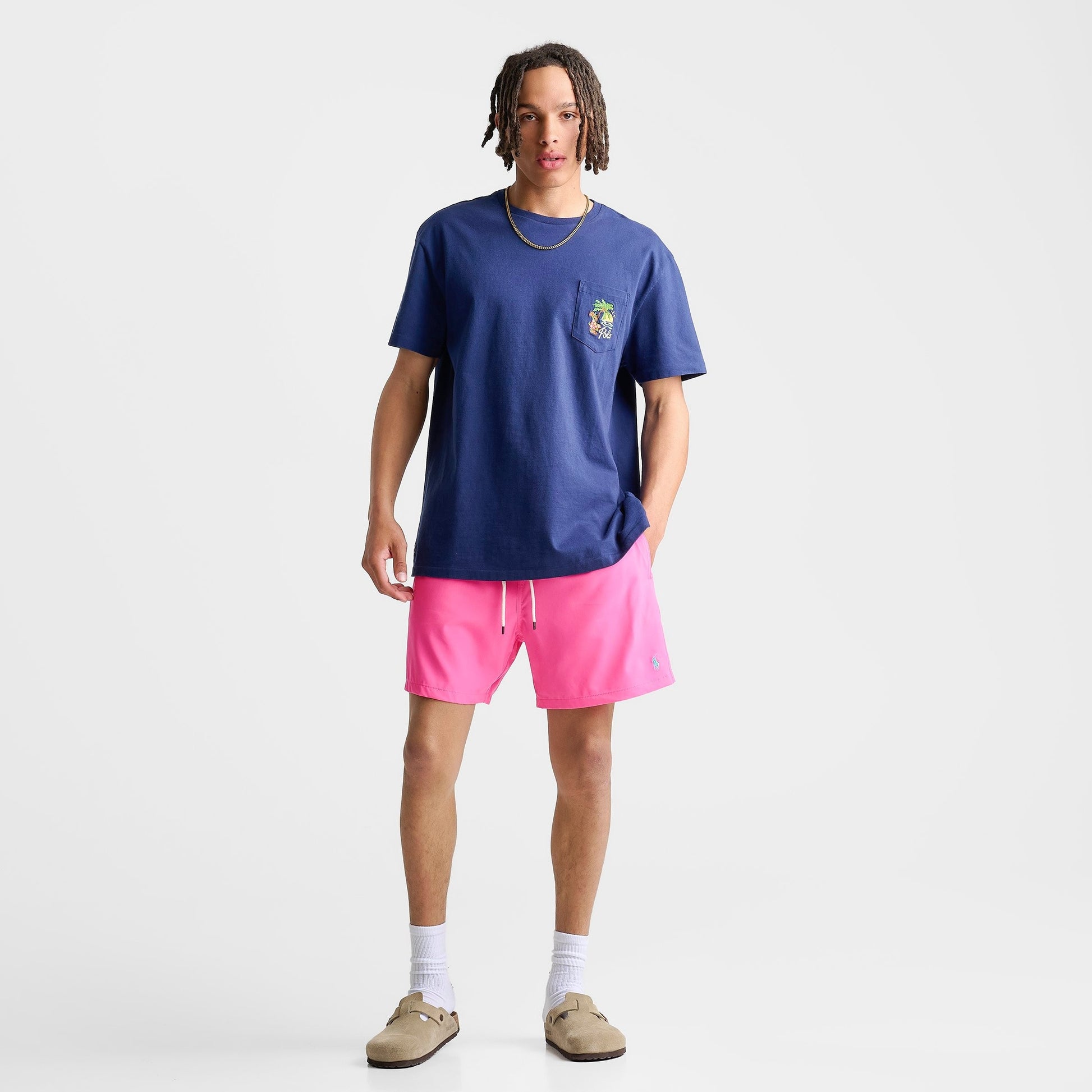 Men's Polo Ralph Lauren Traveler Swim Shorts - Baja Pink