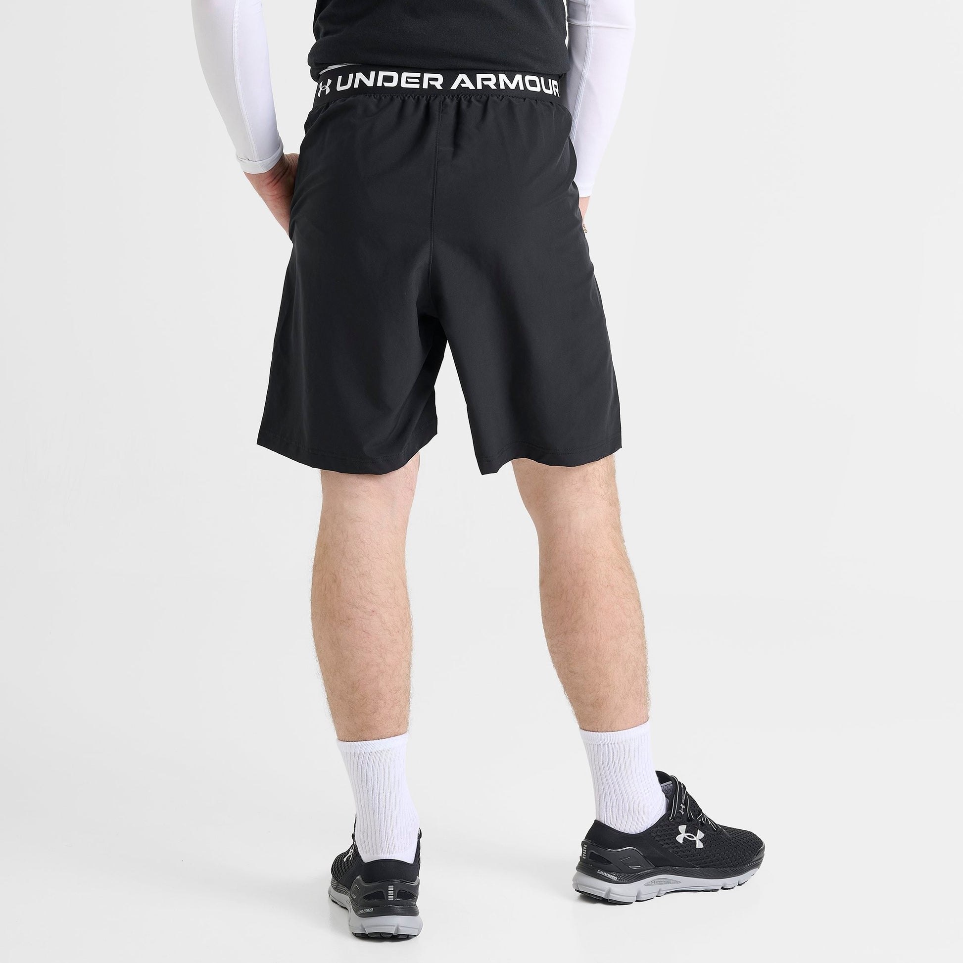 Men's Under Armour Woven WM Shorts - Black/White