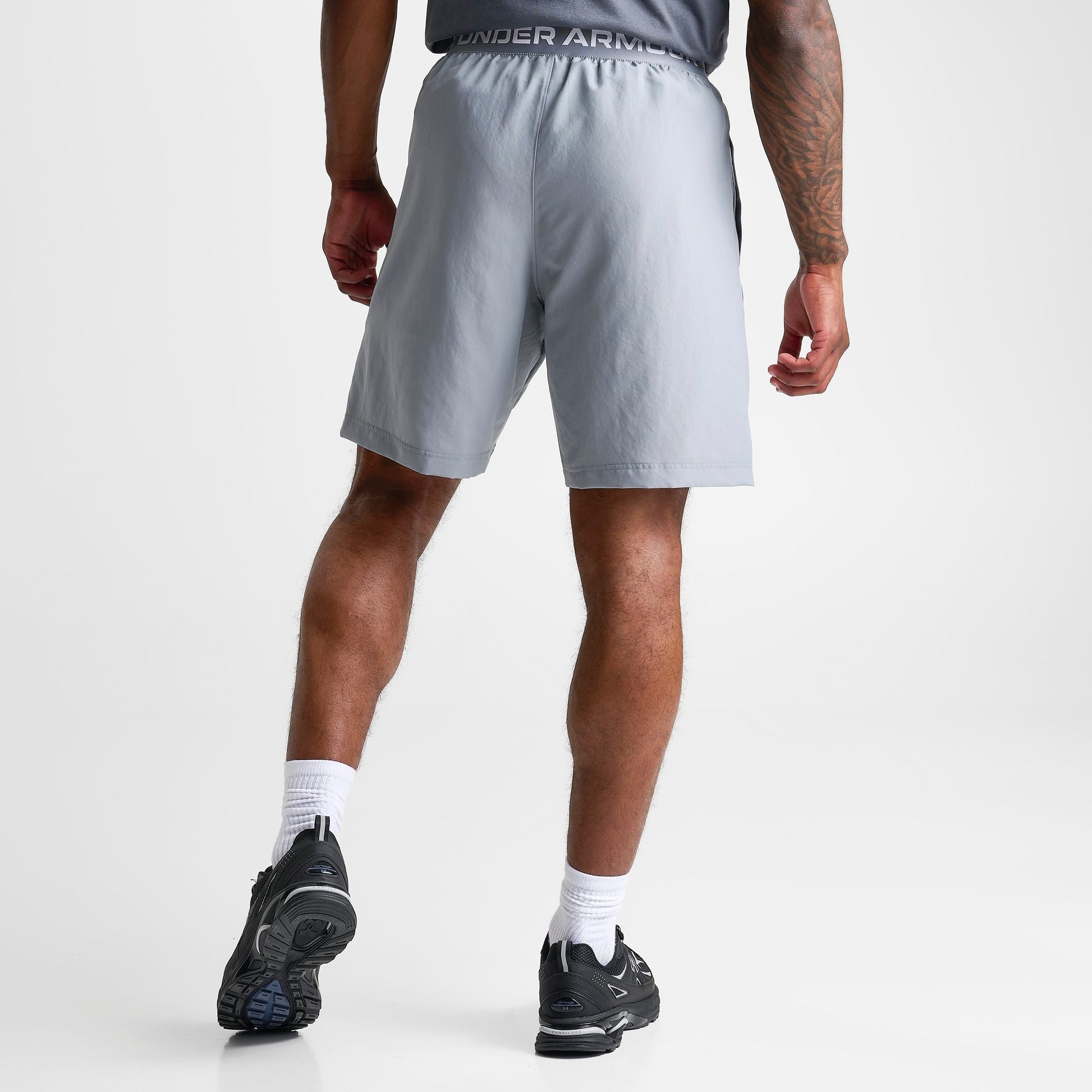 Men's Under Armour Woven WM Shorts - Steel/White