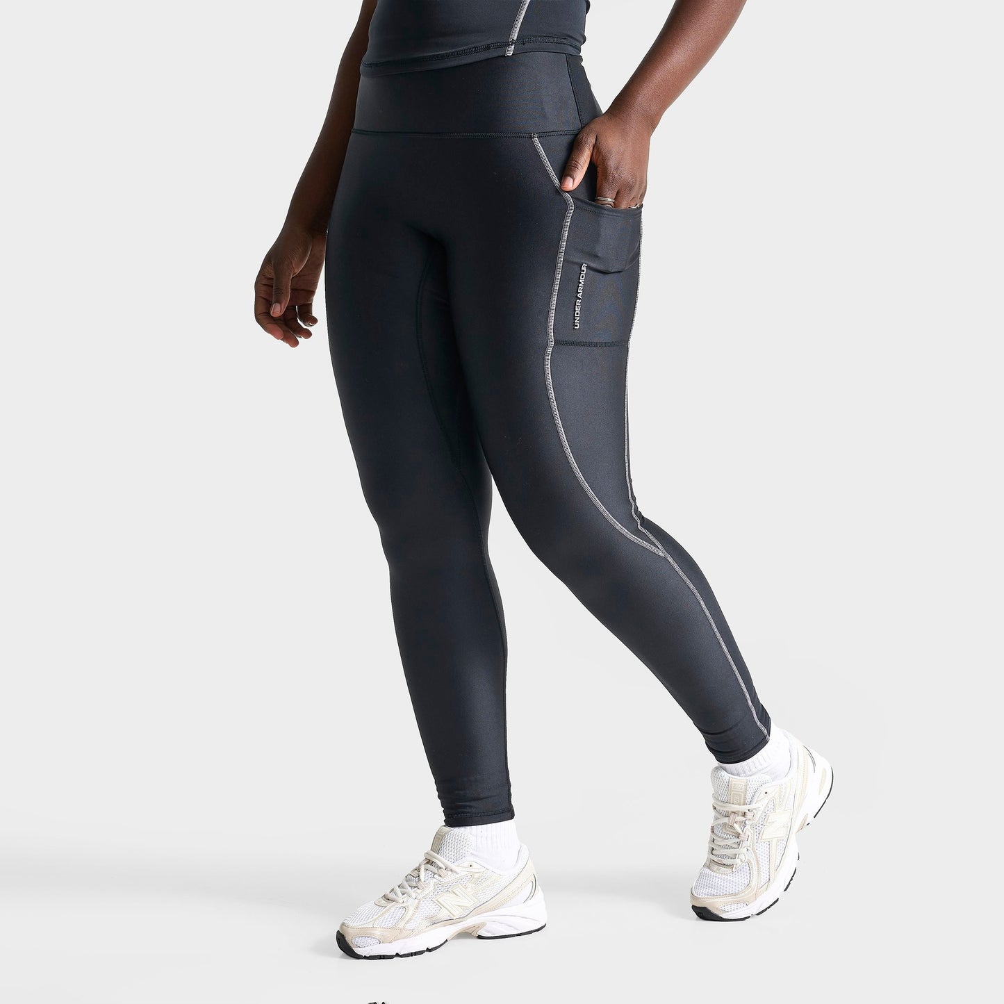 Women's Under Armour Mapped Leggings - Black