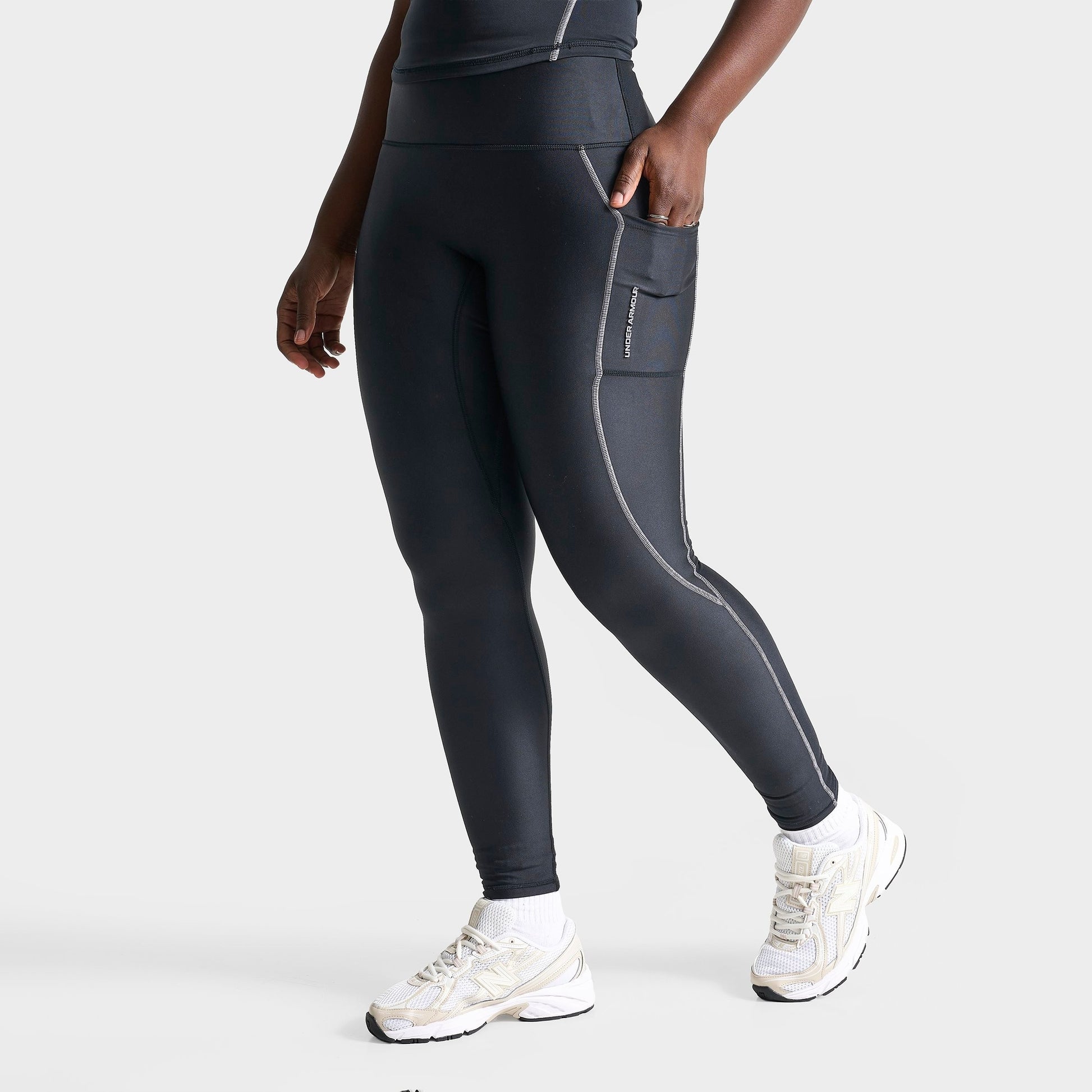 Women's Under Armour Mapped Leggings - Black