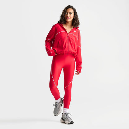 Women's Under Armour HeatGear No-Slip Waistband Performance Leggings - Red