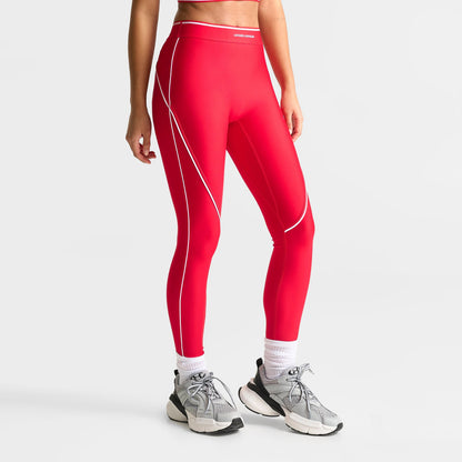 Women's Under Armour HeatGear No-Slip Waistband Performance Leggings - Red