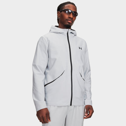 Men's Under Armour Unstoppable Full-Zip Jacket - Halo Gray/Black