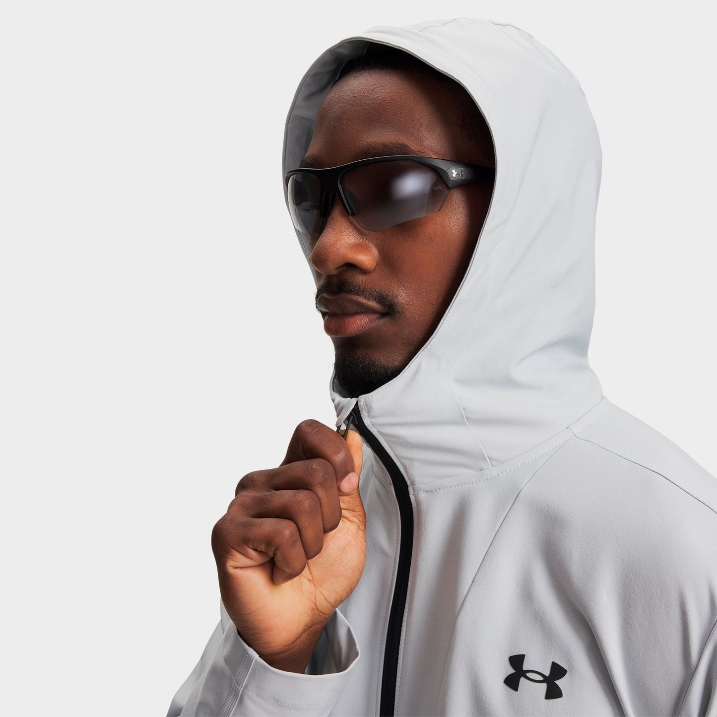 Men's Under Armour Unstoppable Full-Zip Jacket - Halo Gray/Black
