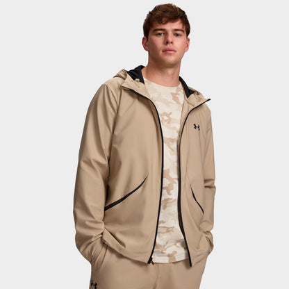 Men's Under Armour Unstoppable Full-Zip Jacket - City Khaki/Black