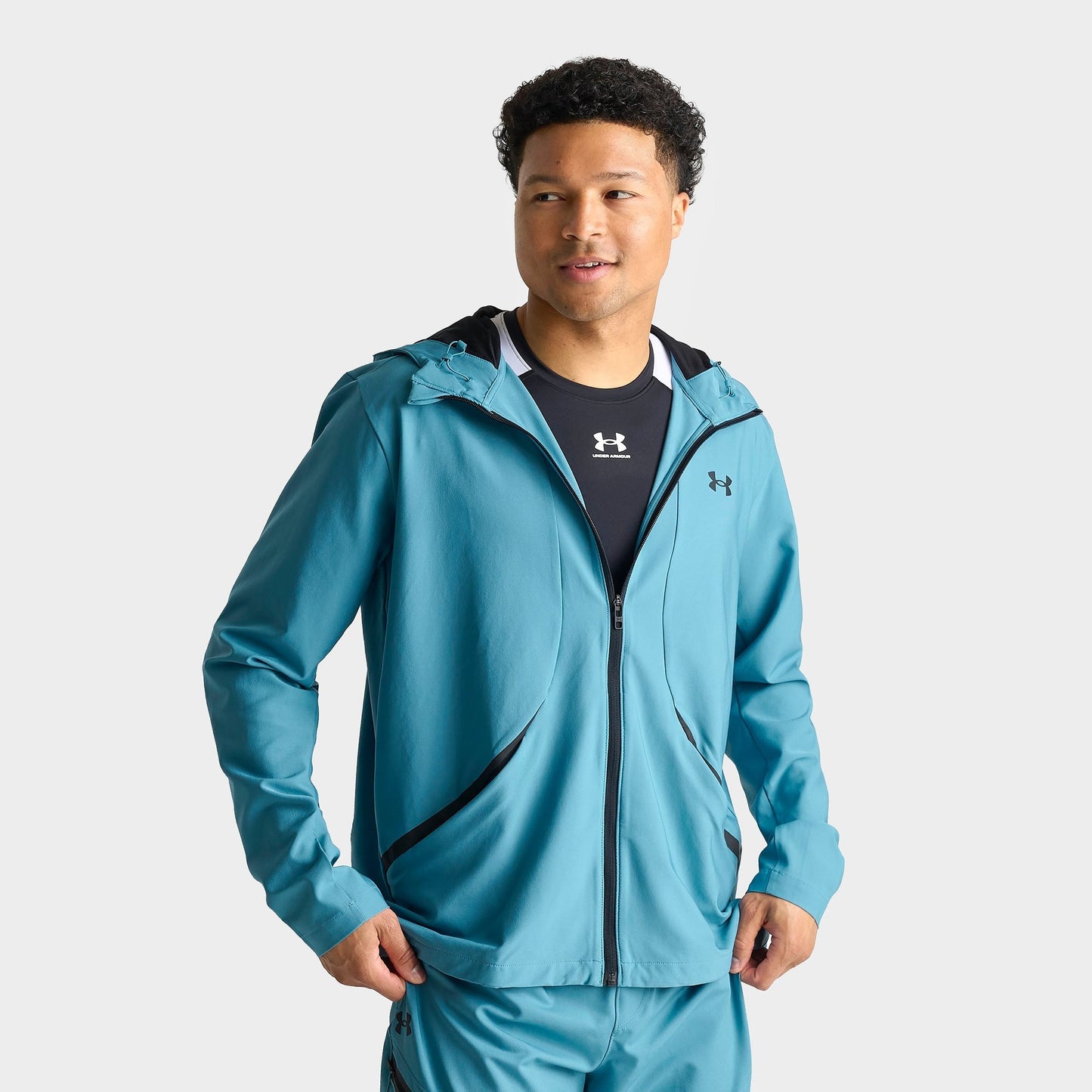 Men's Under Armour Unstoppable Full-Zip Jacket - Halo Gray/Black