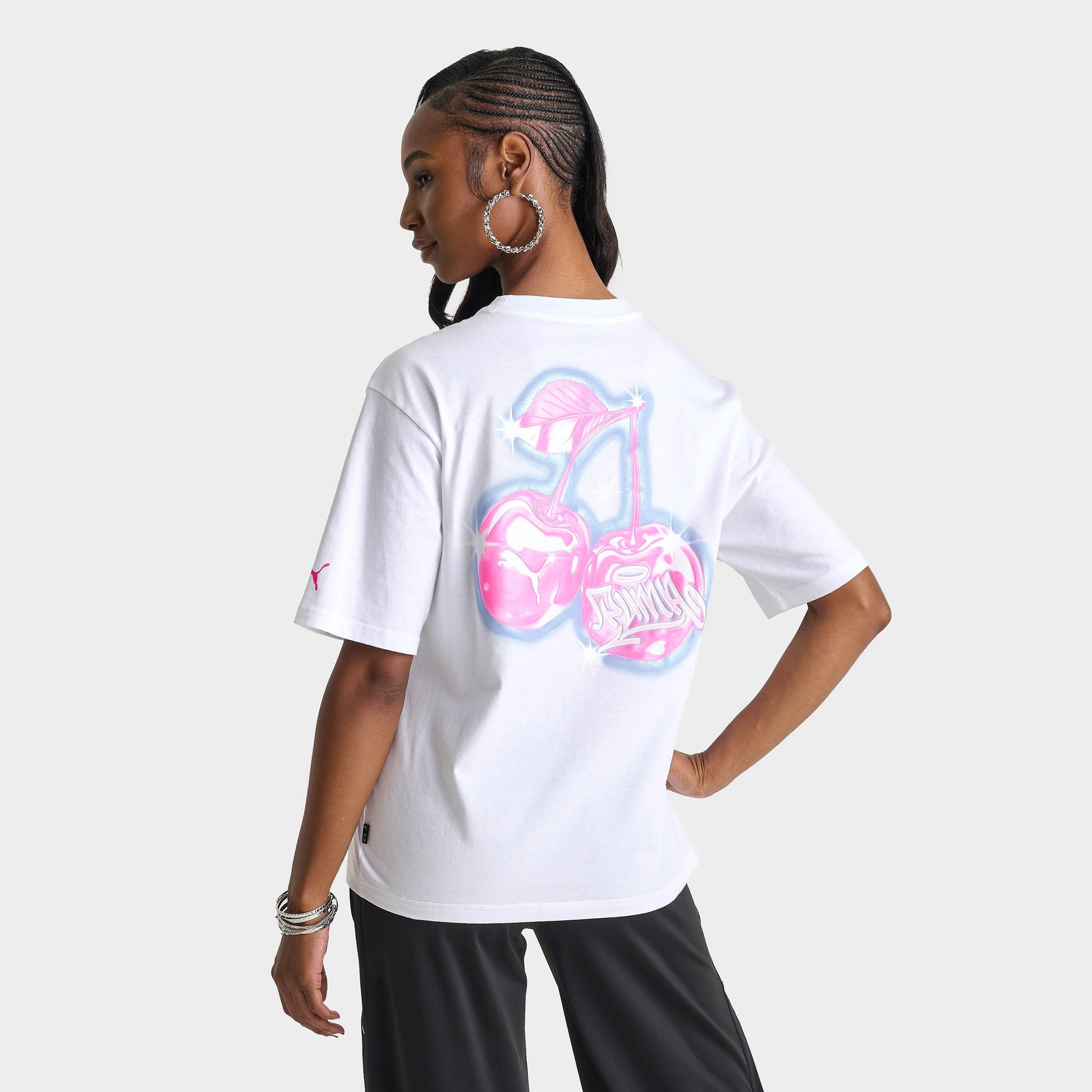 Women's Puma Jer-She 20 T-Shirt - White/Pink