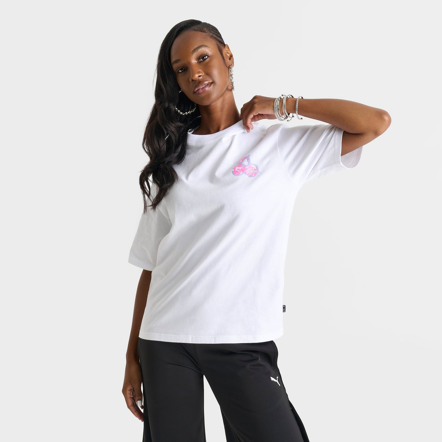 Women's Puma Jer-She 20 T-Shirt - White/Pink