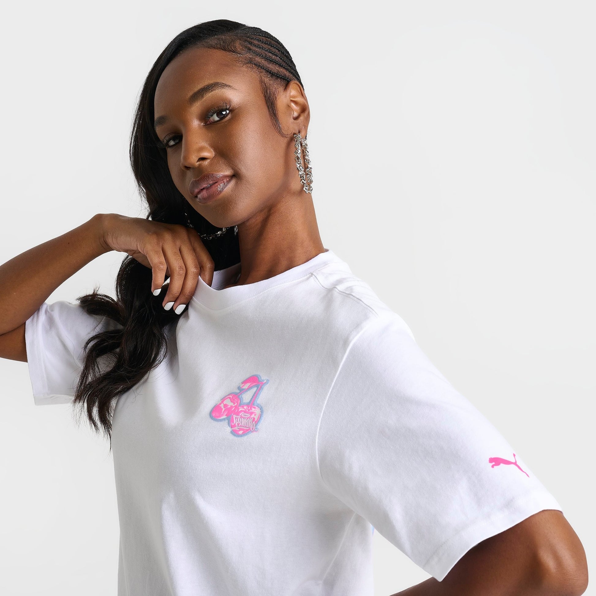 Women's Puma Jer-She 20 T-Shirt - White/Pink