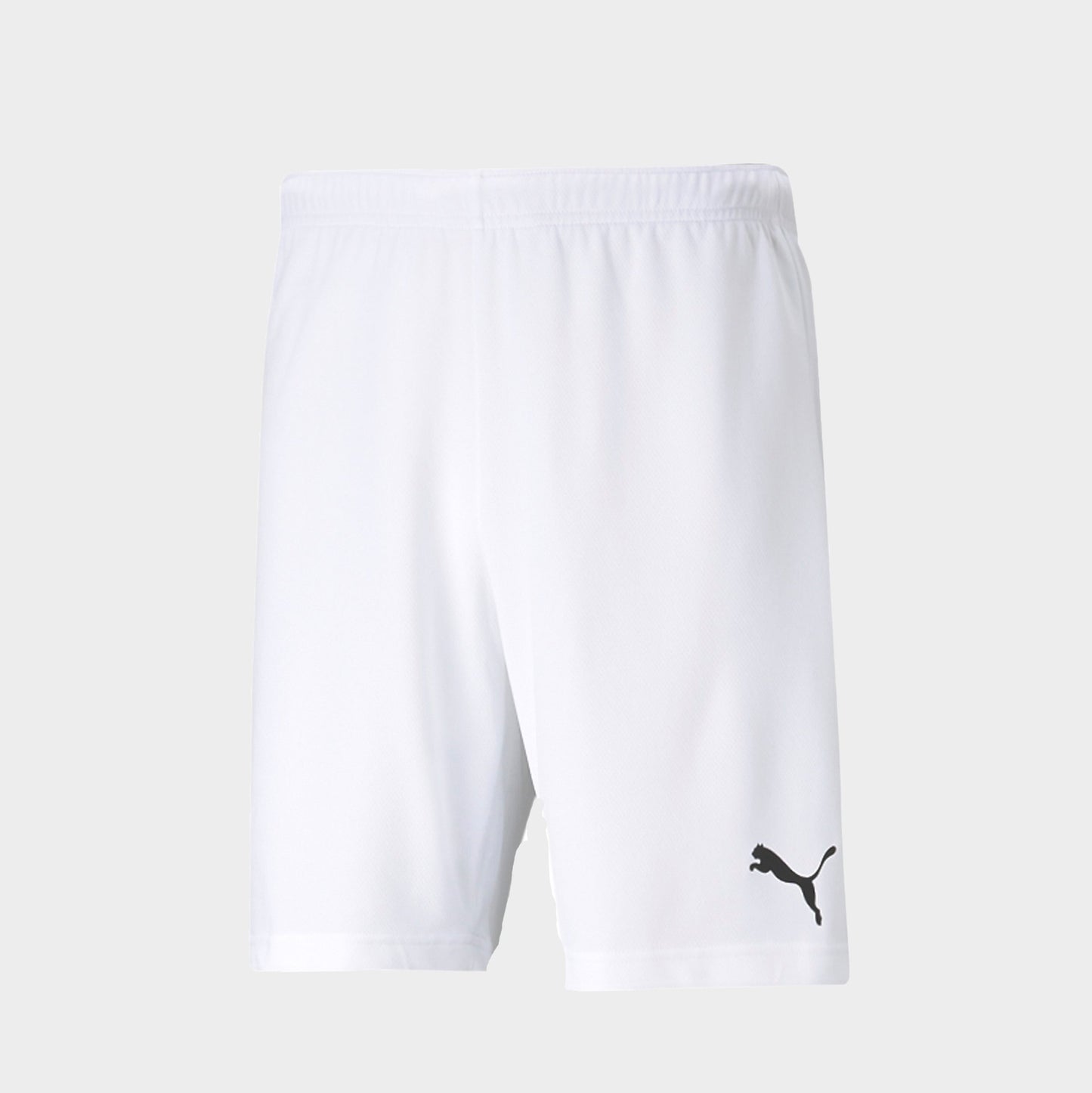 Men's Puma teamRISE Soccer Shorts - Puma White/Puma Black