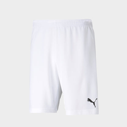 Men's Puma teamRISE Soccer Shorts - Puma White/Puma Black