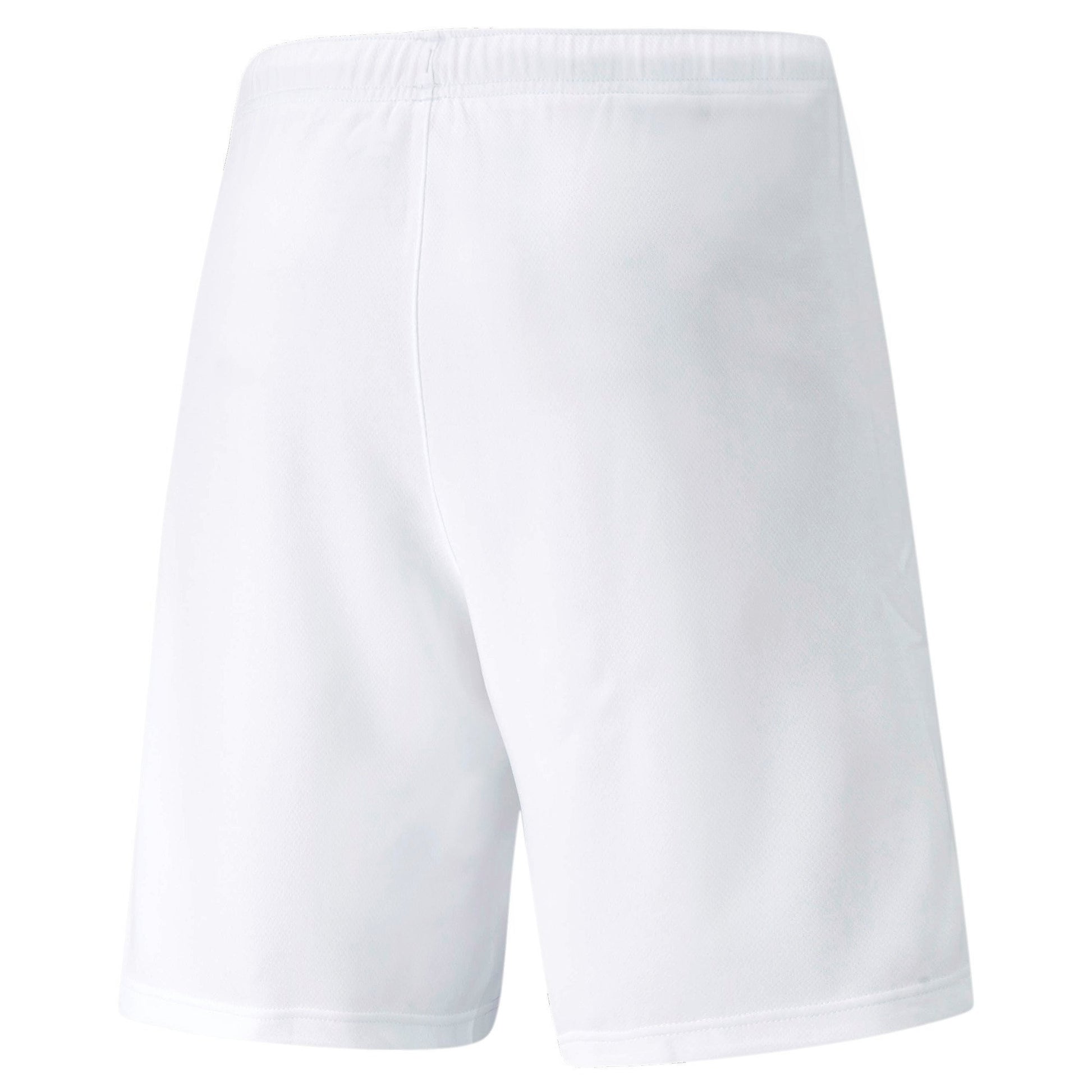 Men's Puma teamRISE Soccer Shorts - Puma White/Puma Black