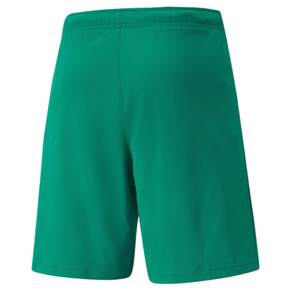 Men's Puma teamRISE Soccer Shorts - Pepper Green/Puma White