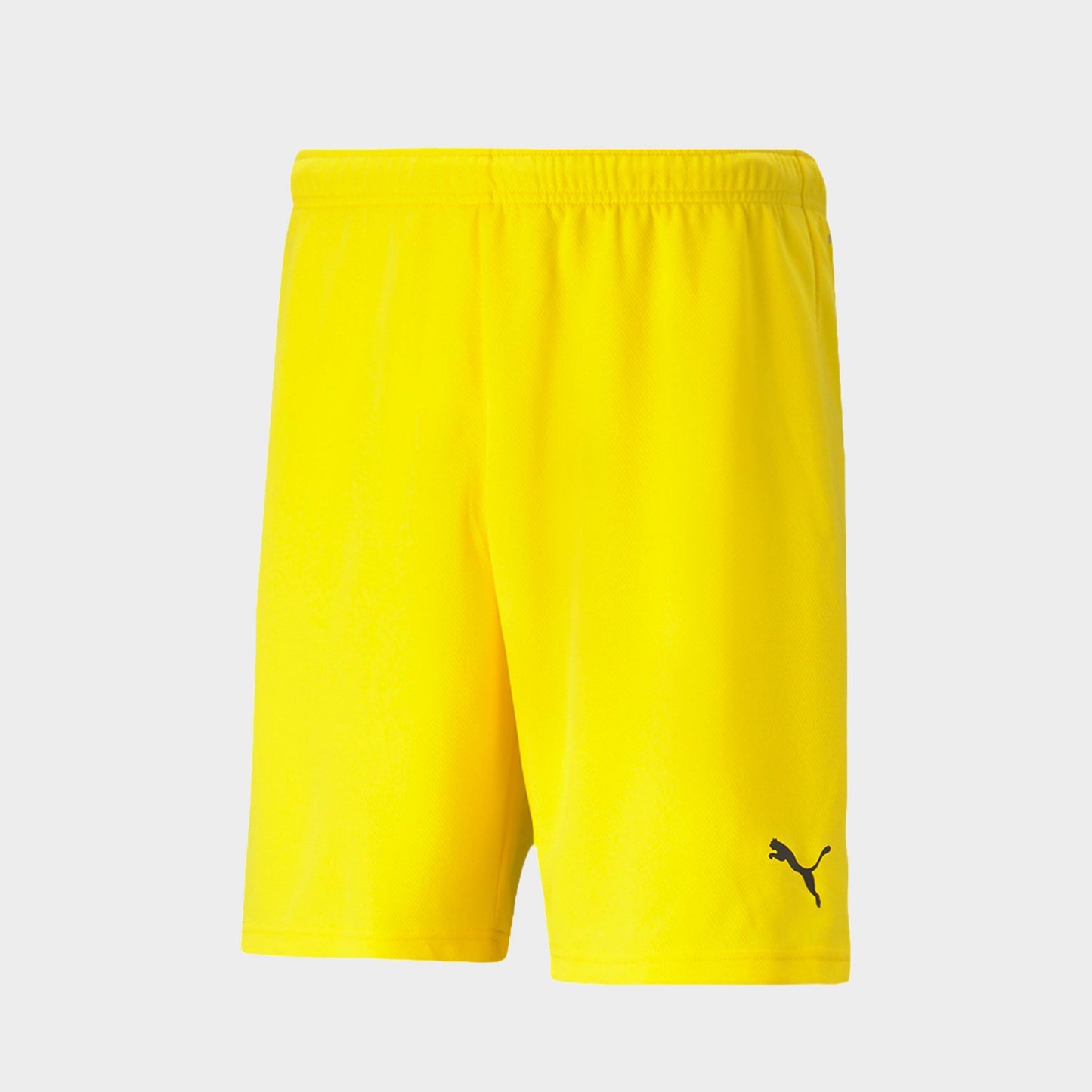 Men's Puma teamRISE Soccer Shorts - Cyber Yellow/Puma Black