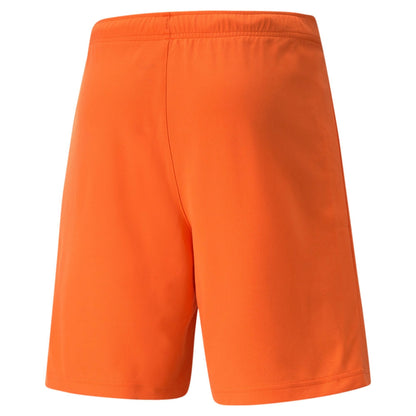 Men's Puma teamRISE Soccer Shorts - Golden Poppy/Puma Black