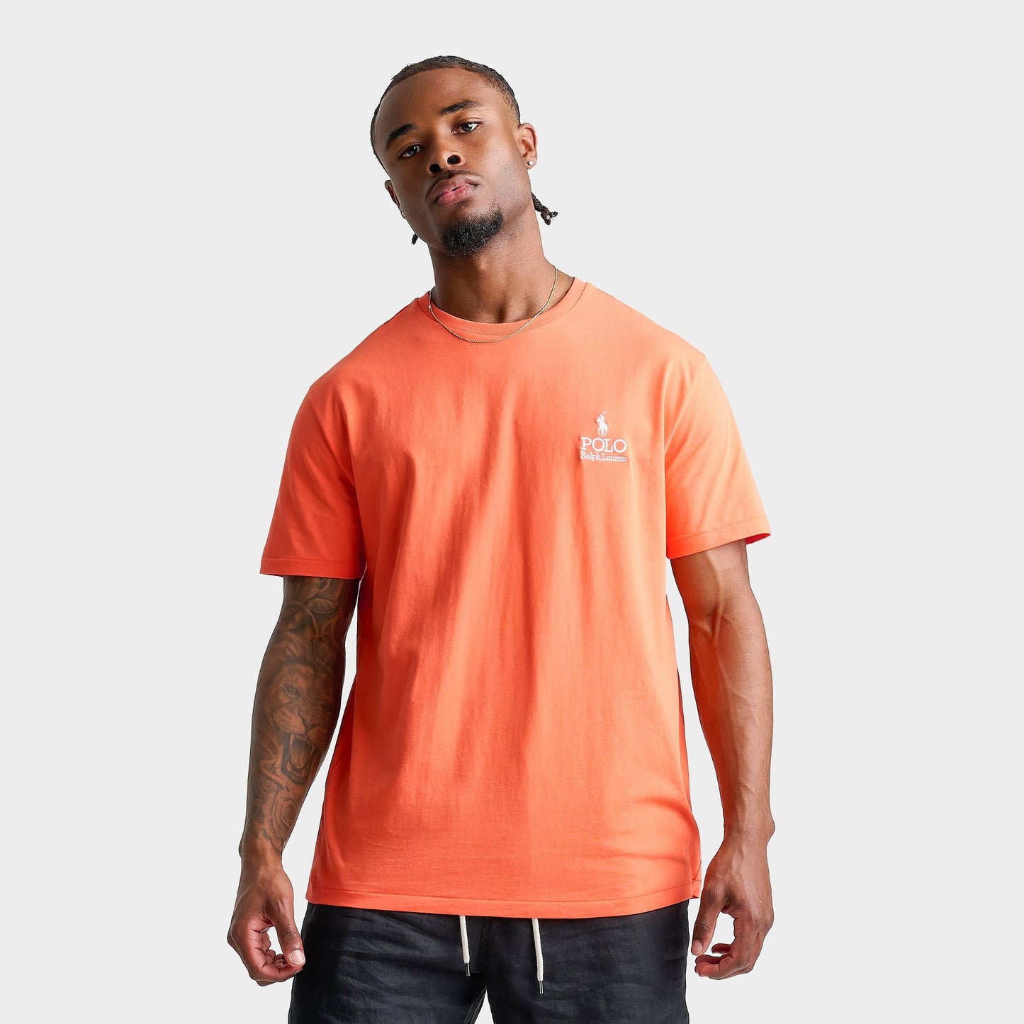 Men's Polo Ralph Lauren Stacked Logo Jersey T-Shirt - Spring Melon