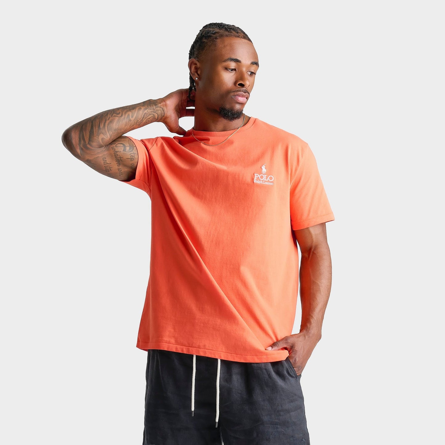 Men's Polo Ralph Lauren Stacked Logo Jersey T-Shirt - Spring Melon