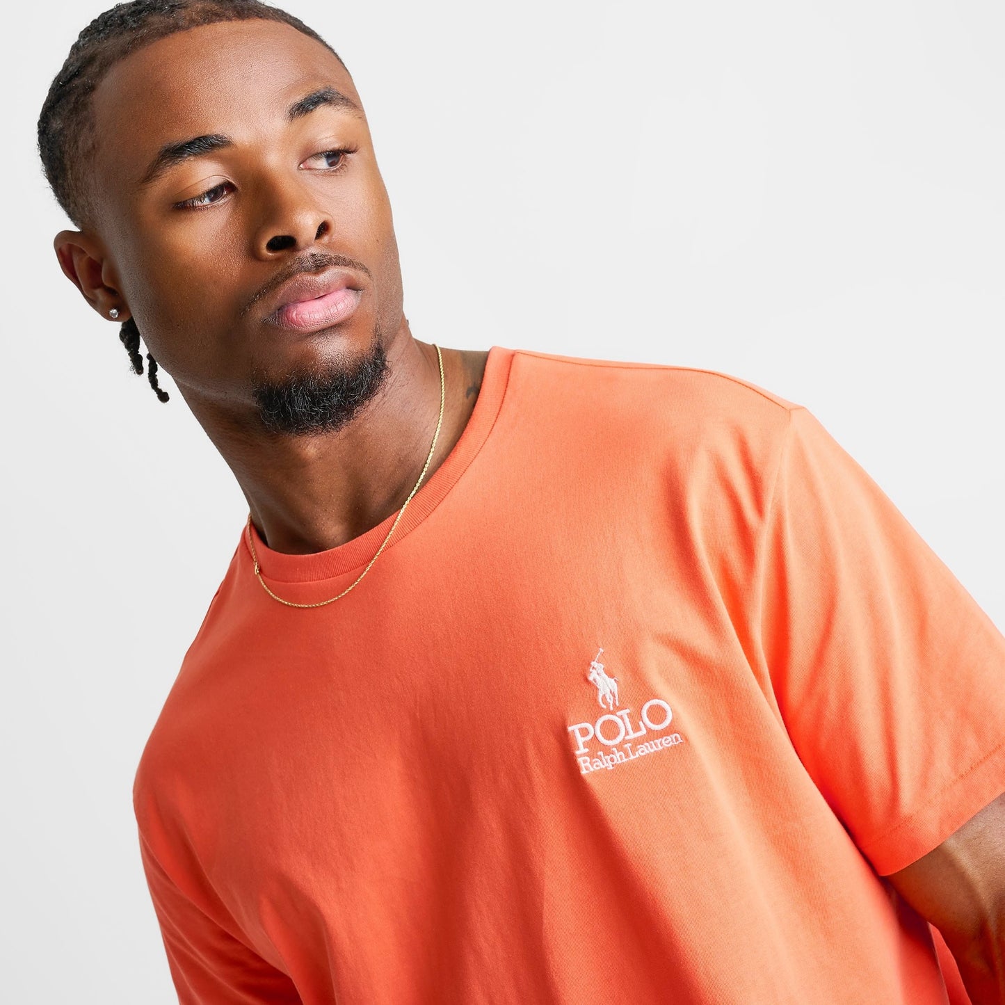 Men's Polo Ralph Lauren Stacked Logo Jersey T-Shirt - Spring Melon