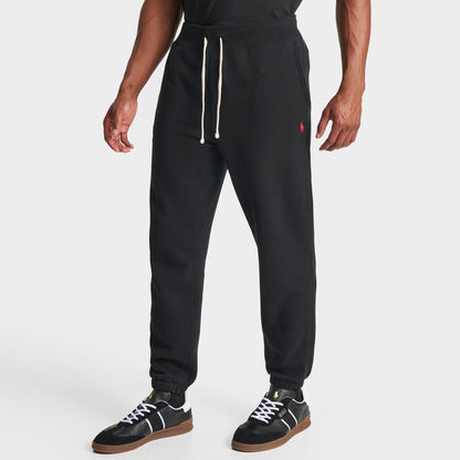 Men's Polo Ralph Lauren Double-Knit Jogger Pants - Black/Red