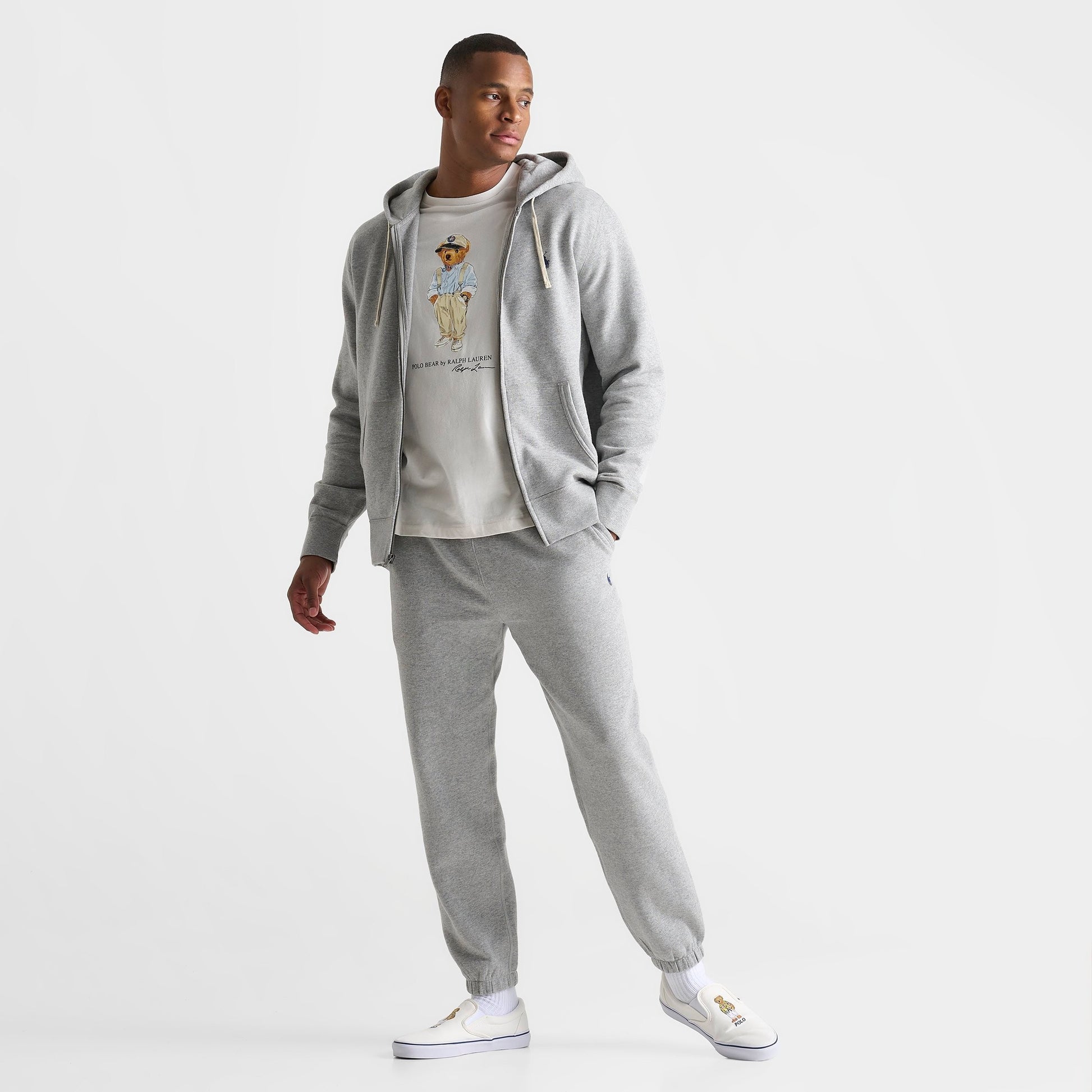 Men's Polo Ralph Lauren Double-Knit Jogger Pants - Grey