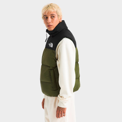 Men's The North Face 1996 Retro Nuptse Vest - Woodland Green/TNF Black