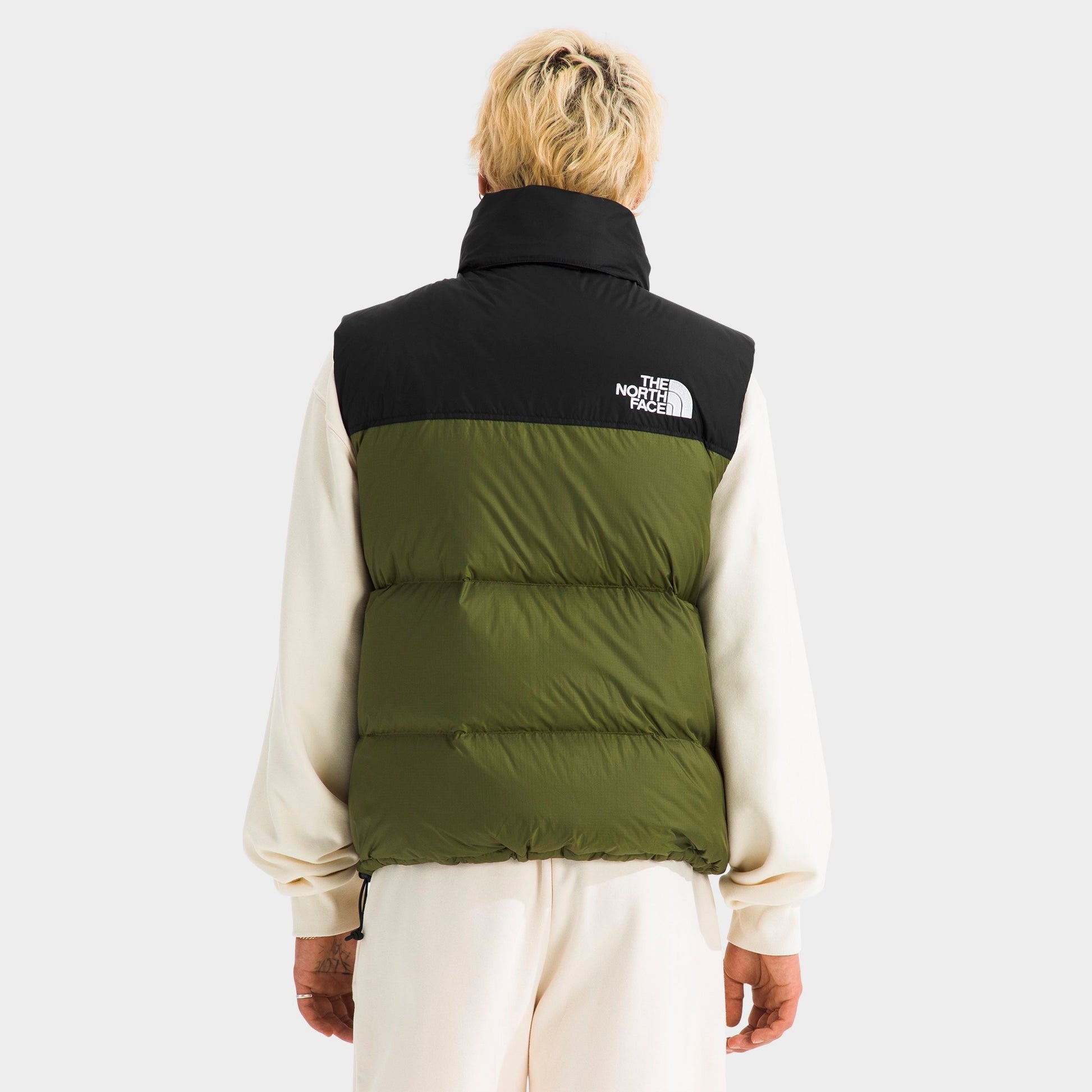Men's The North Face 1996 Retro Nuptse Vest - Woodland Green/TNF Black