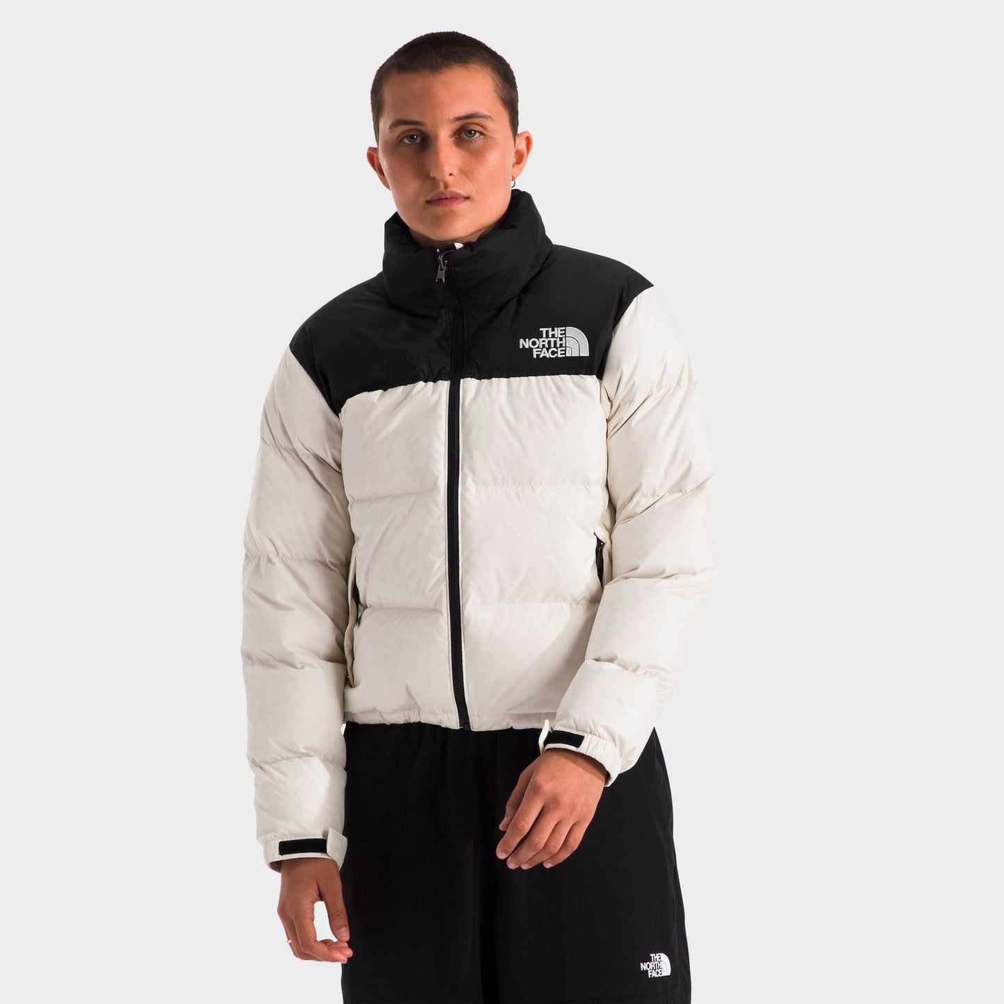 Women's The North Face 1996 Retro Nuptse Jacket - White Dune/TNF Black