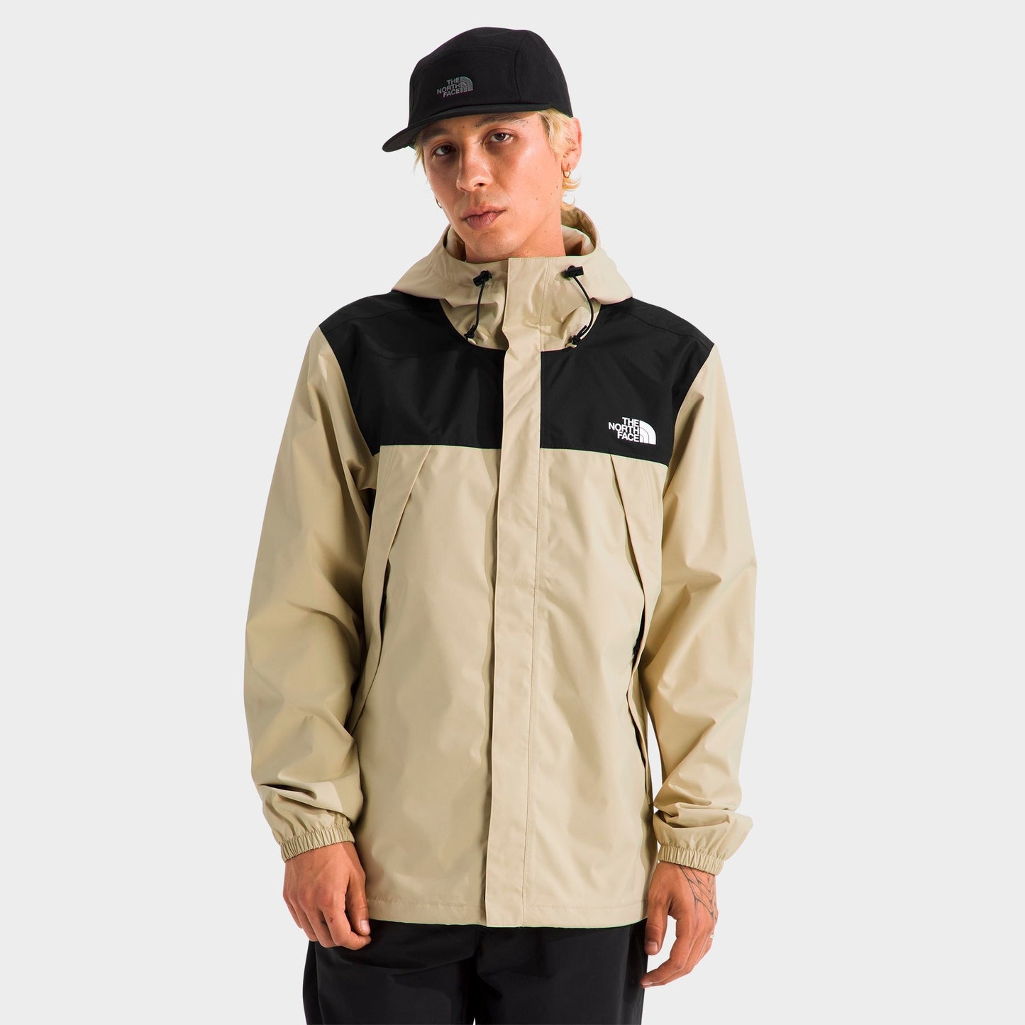 Men's The North Face Antora Jacket - Desert Stone/TNF Black