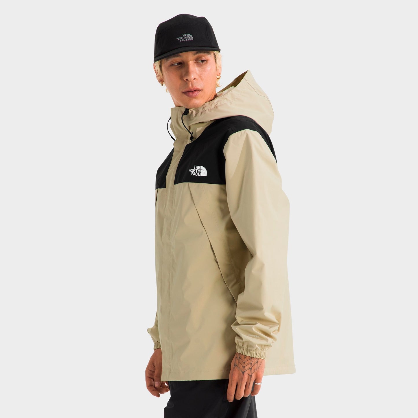 Men's The North Face Antora Jacket - Desert Stone/TNF Black
