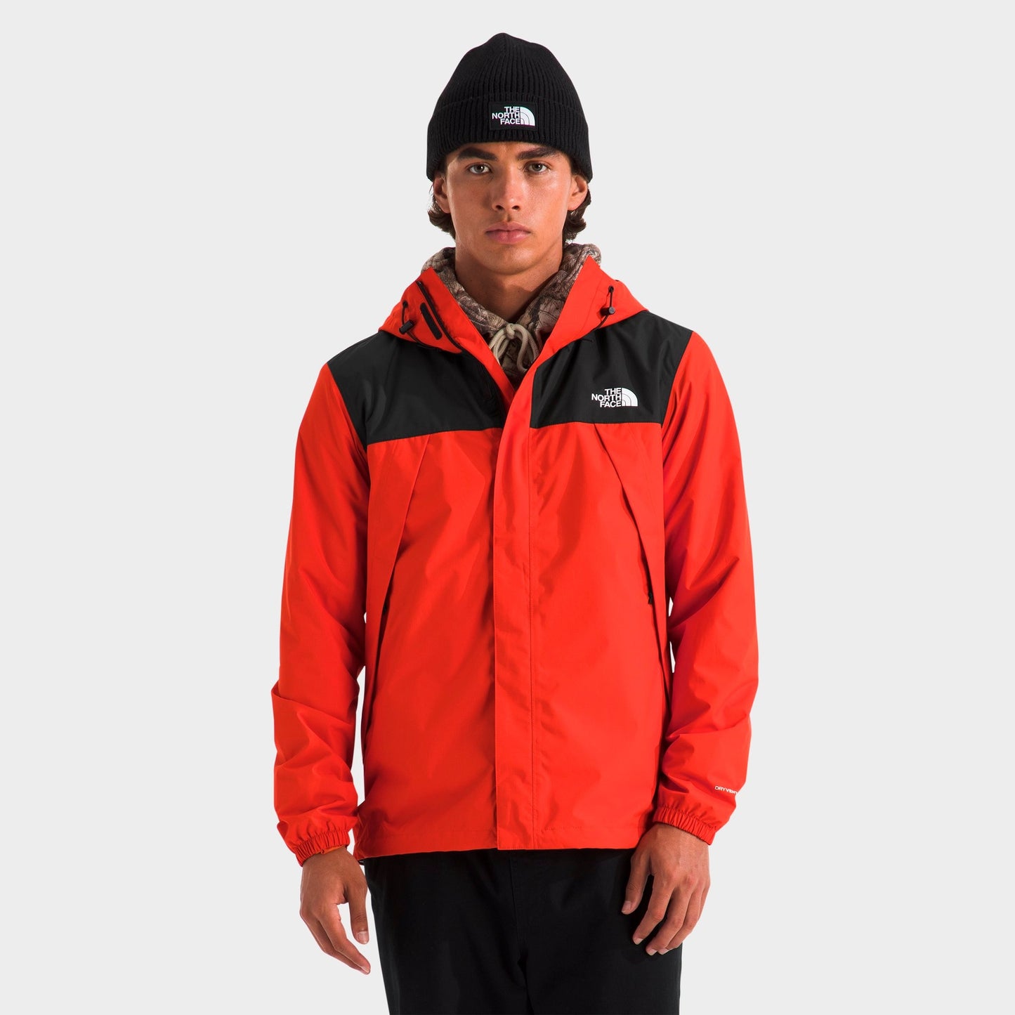Men's The North Face Antora Jacket - Lava Red/TNF Black