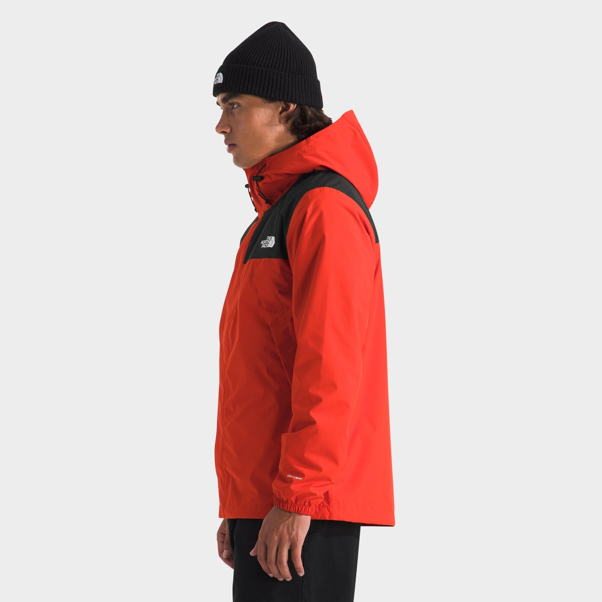 Men's The North Face Antora Jacket - Lava Red/TNF Black