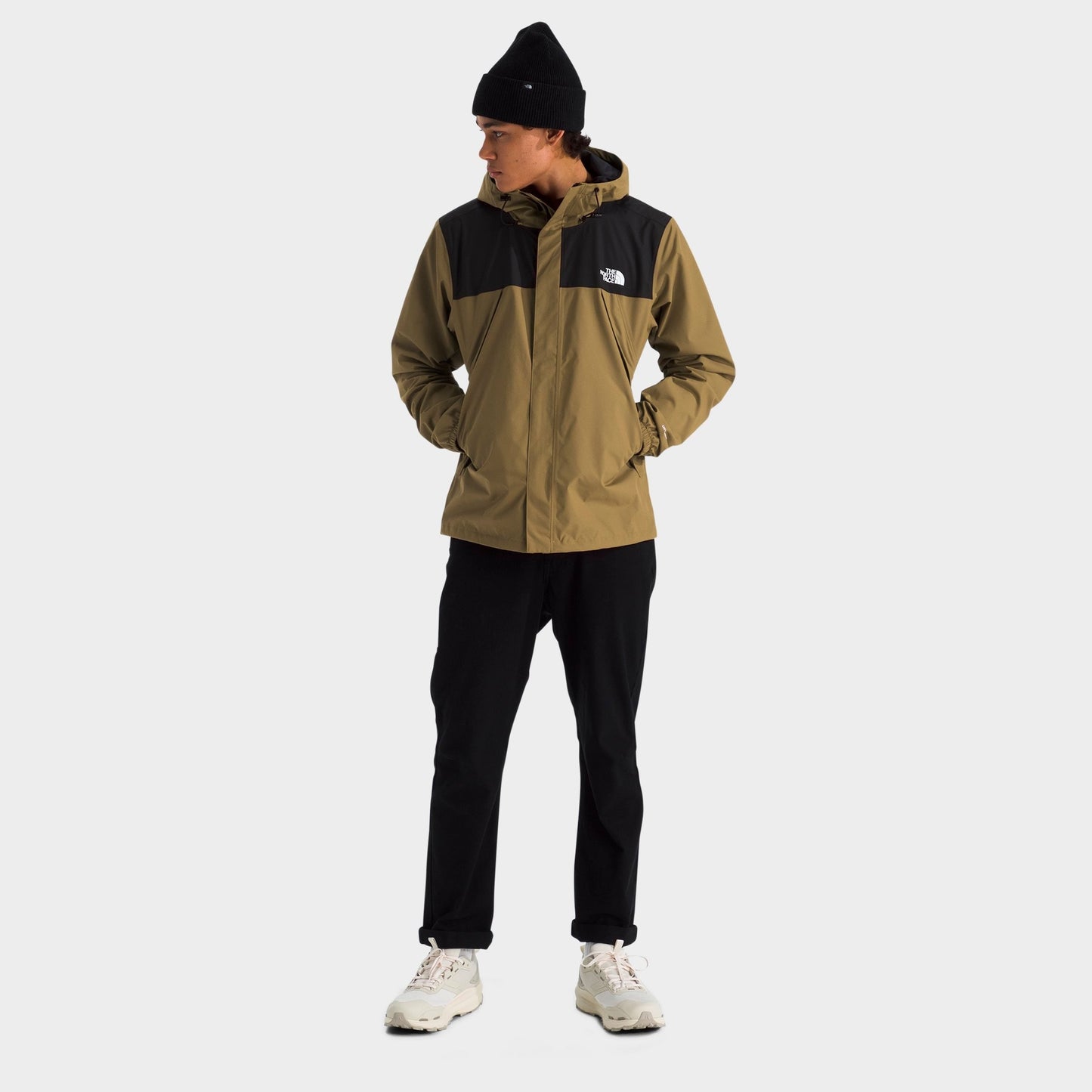 Men's The North Face Antora Jacket - Cedar/TNF Black