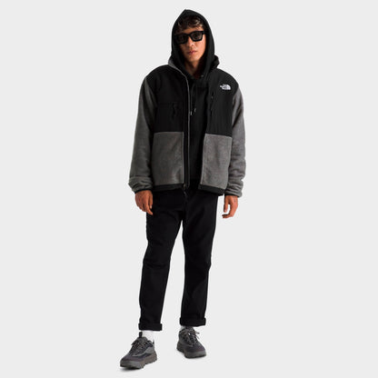Men's The North Face Retro Denali Fleece Jacket - TNF Mid Grey Heather/TNF Black