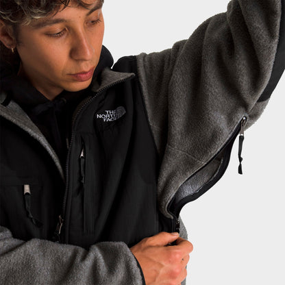 Men's The North Face Retro Denali Fleece Jacket - TNF Mid Grey Heather/TNF Black