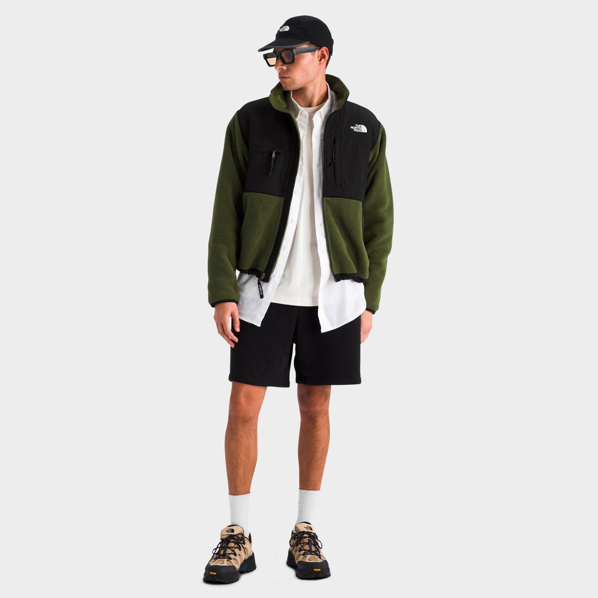Men's The North Face Retro Denali Fleece Jacket - Woodland Green/TNF Black
