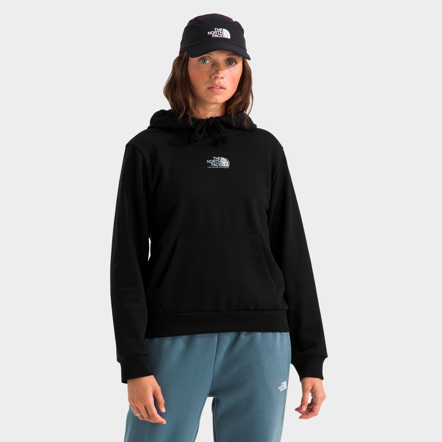 Women's The North Face Floral Alpine Regular Hoodie - TNF Black