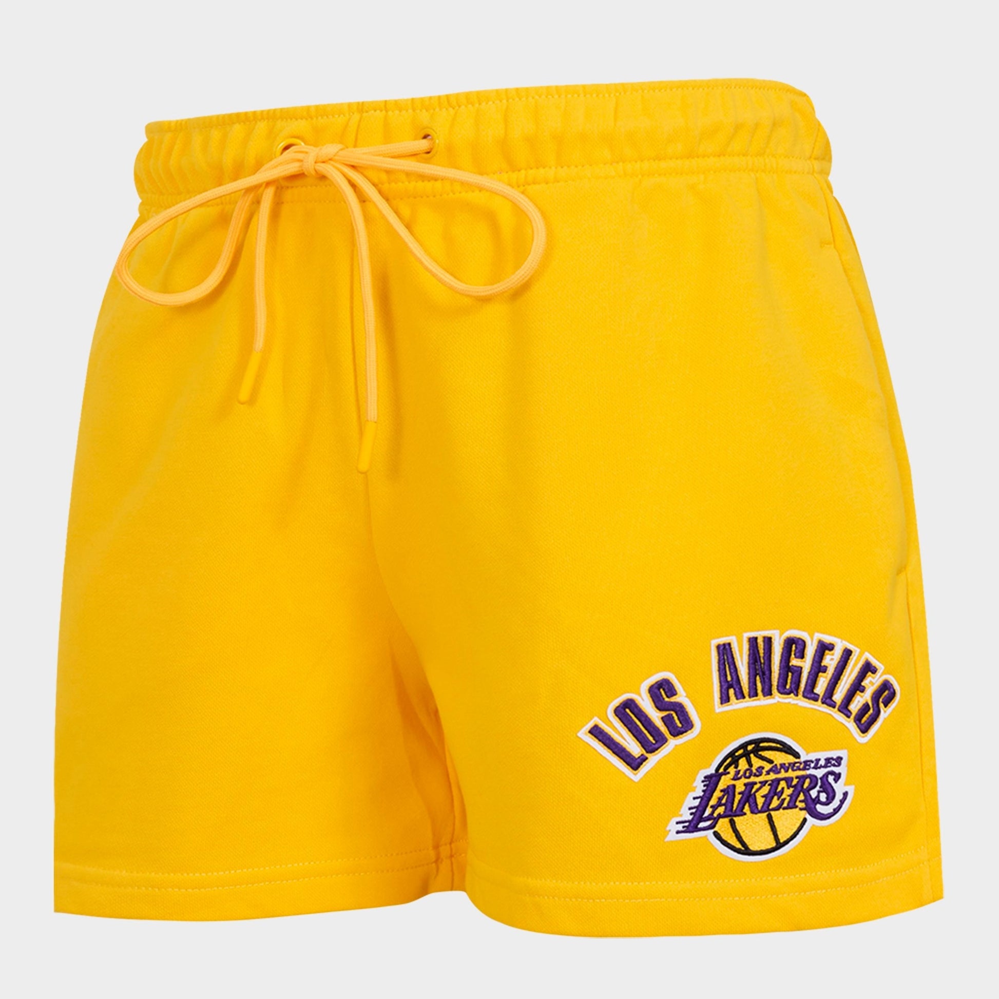 Women's Pro Standard Los Angeles Lakers NBA Classic Fleece Shorts - Yellow