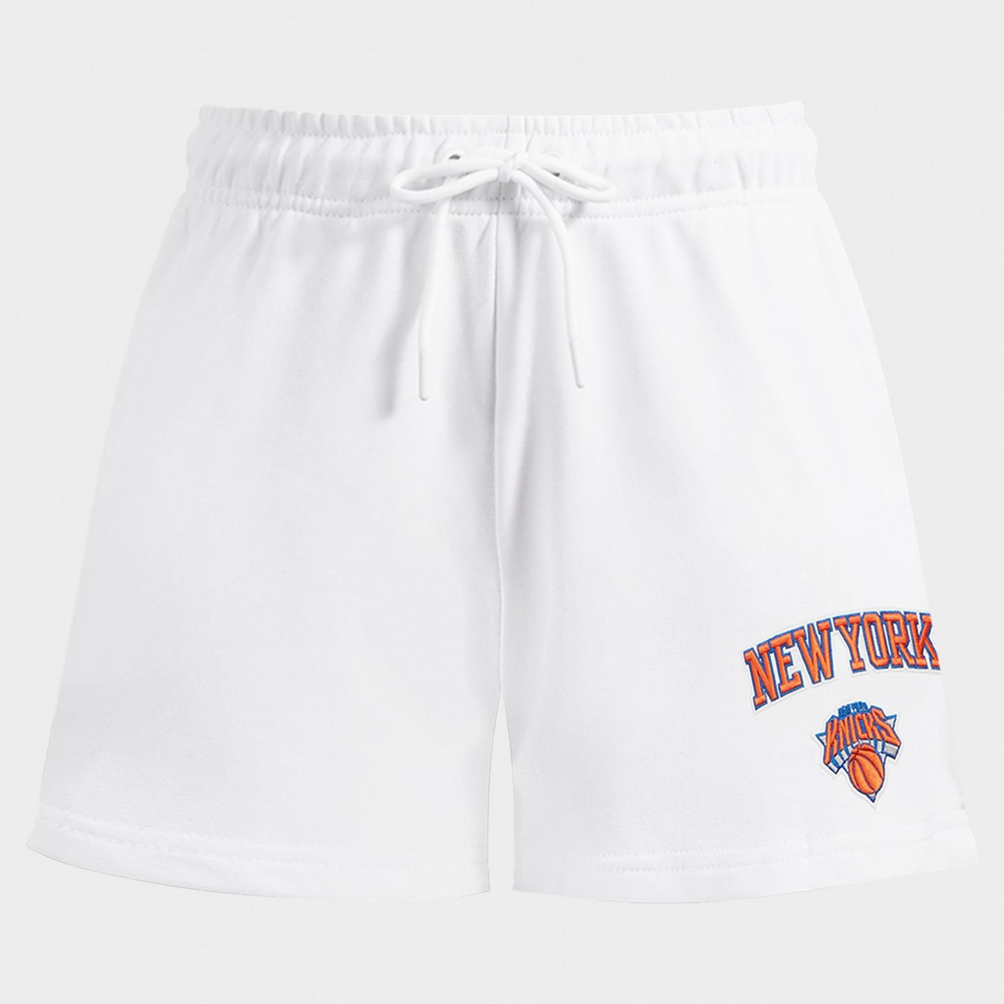 Women's Pro Standard New York Knicks NBA Classic Fleece Shorts - White