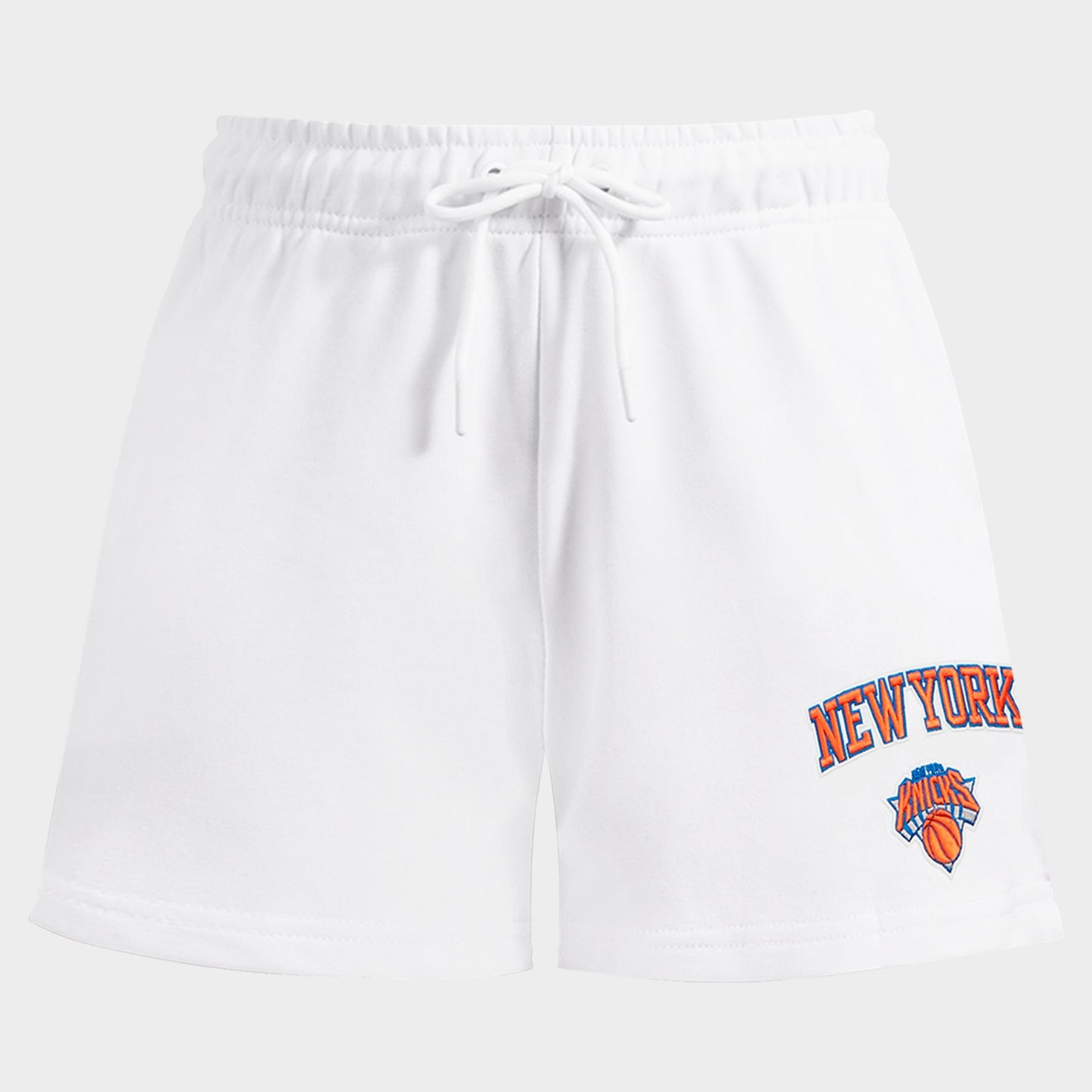 Women's Pro Standard New York Knicks NBA Classic Fleece Shorts - White