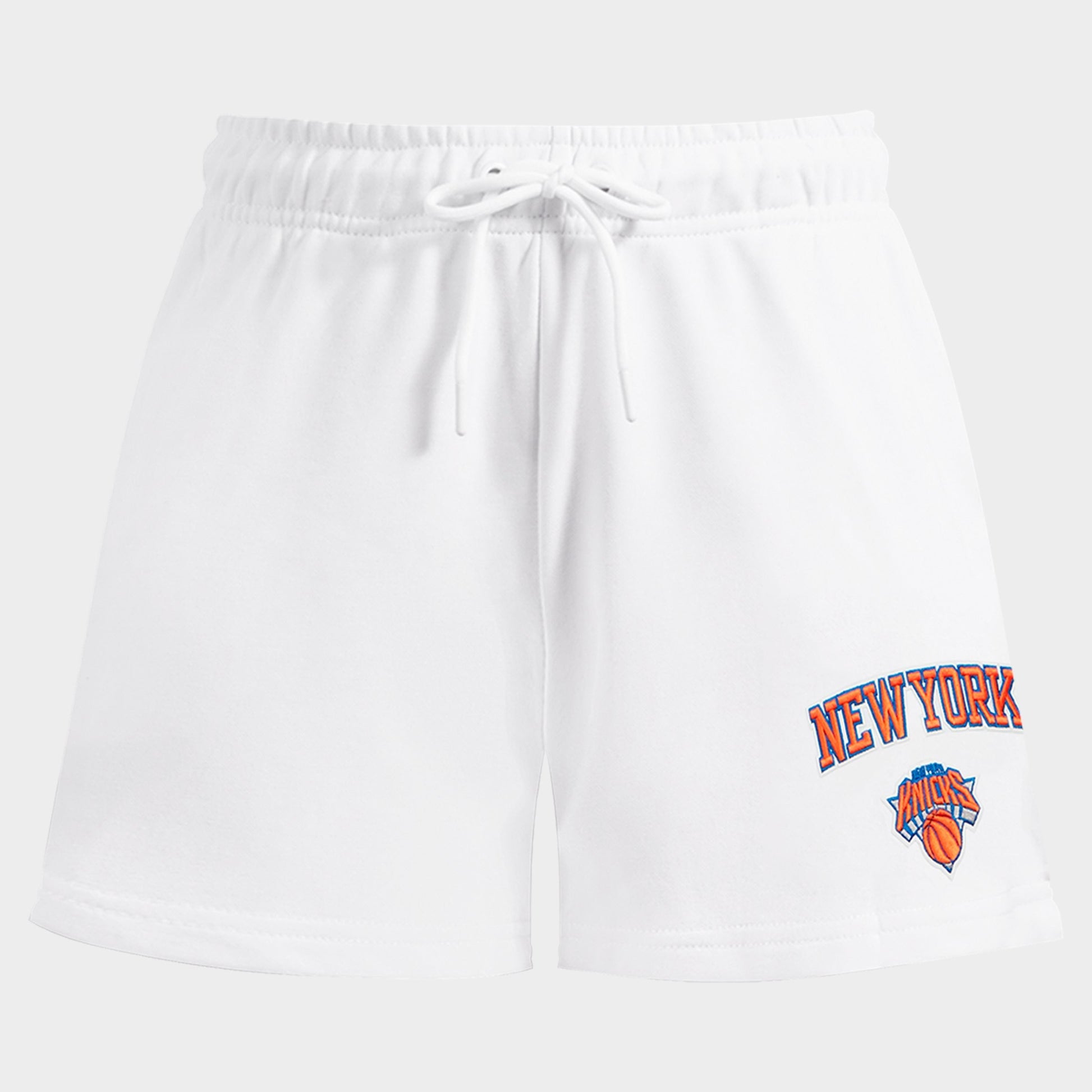 Women's Pro Standard New York Knicks NBA Classic Fleece Shorts - White