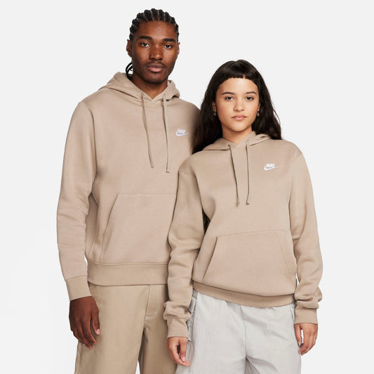 Nike Sportswear Club Fleece Embroidered Hoodie - Khaki/Khaki/White