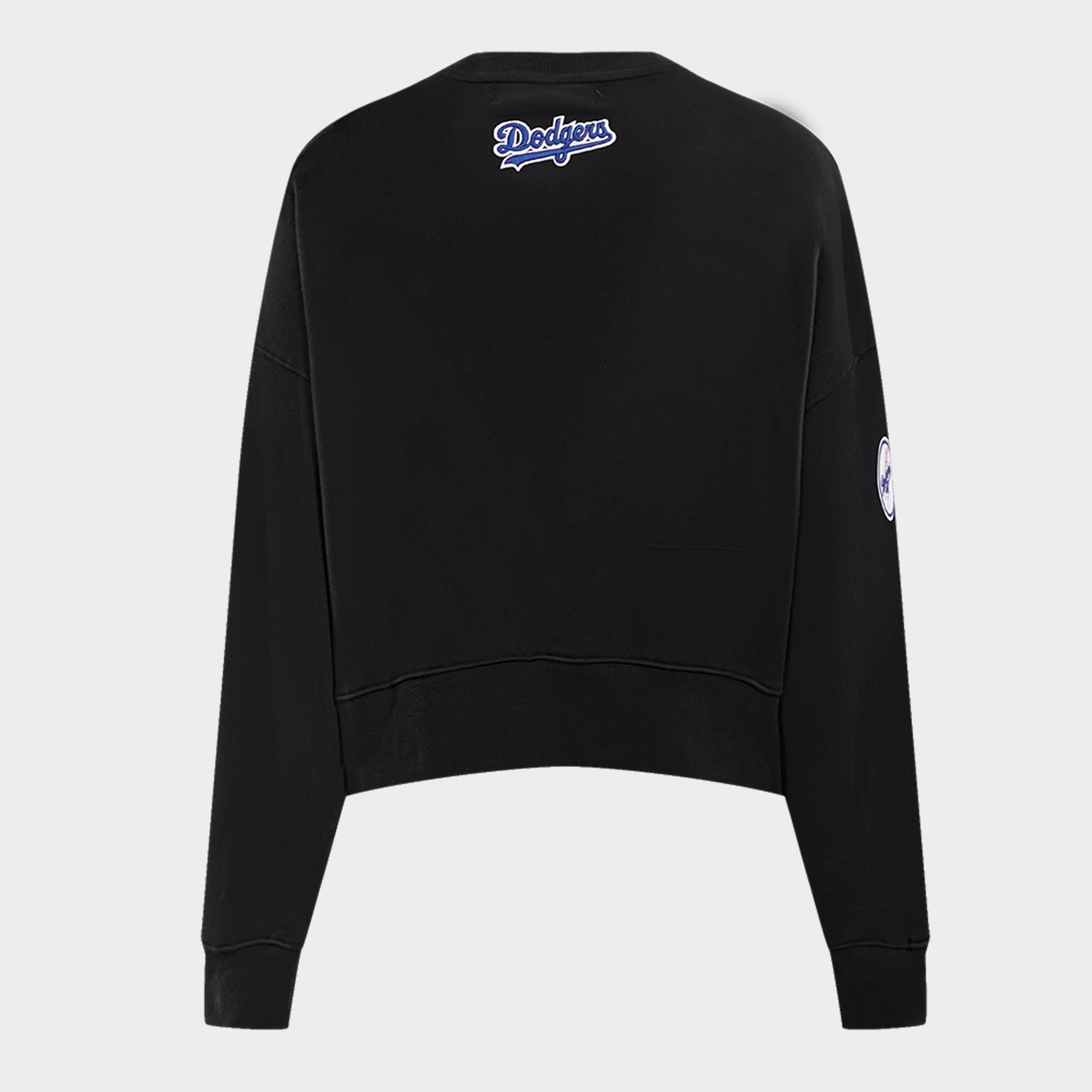 Women's Pro Standard Los Angeles Dodgers Classic Fleece Crewneck Sweatshirt - Black
