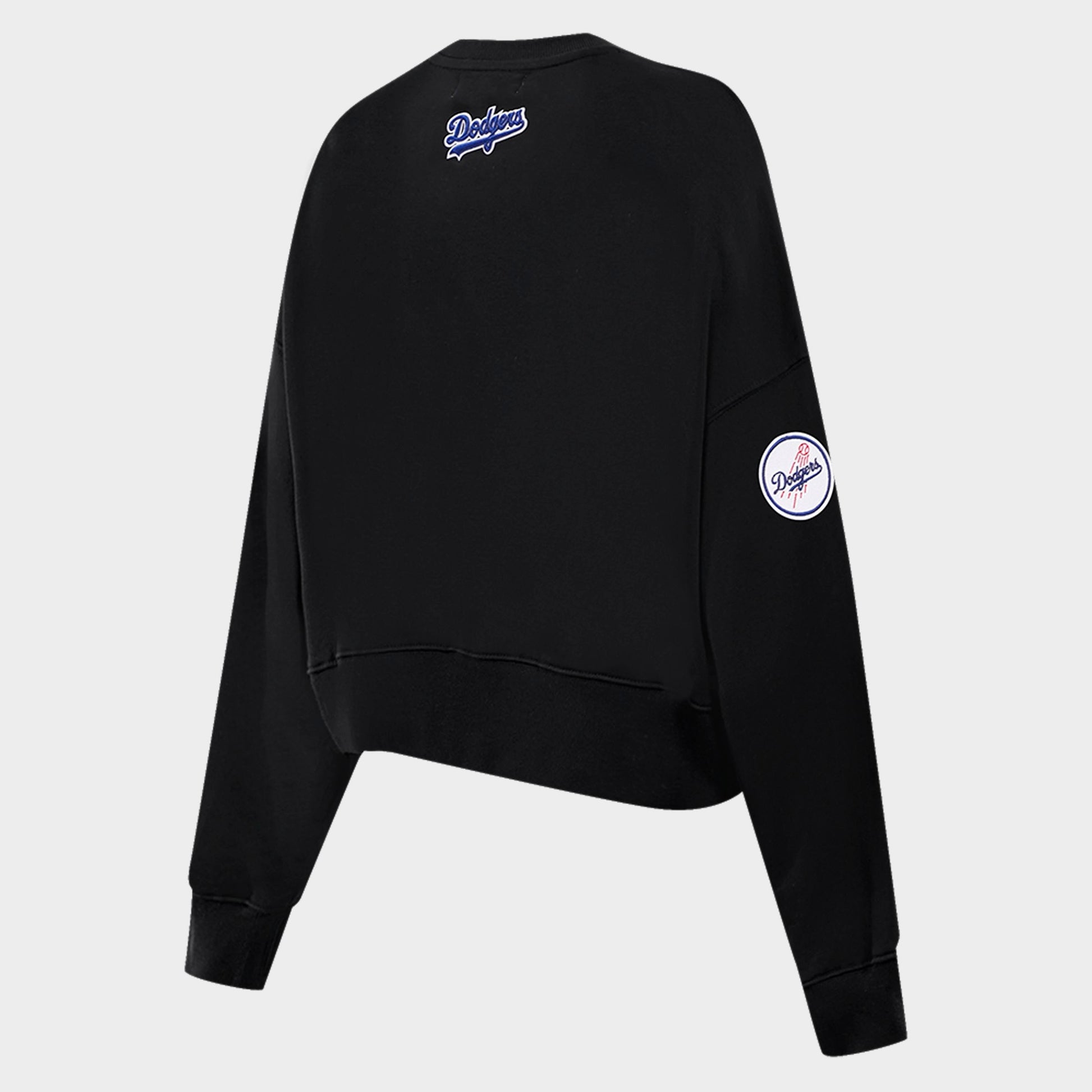 Women's Pro Standard Los Angeles Dodgers Classic Fleece Crewneck Sweatshirt - Black