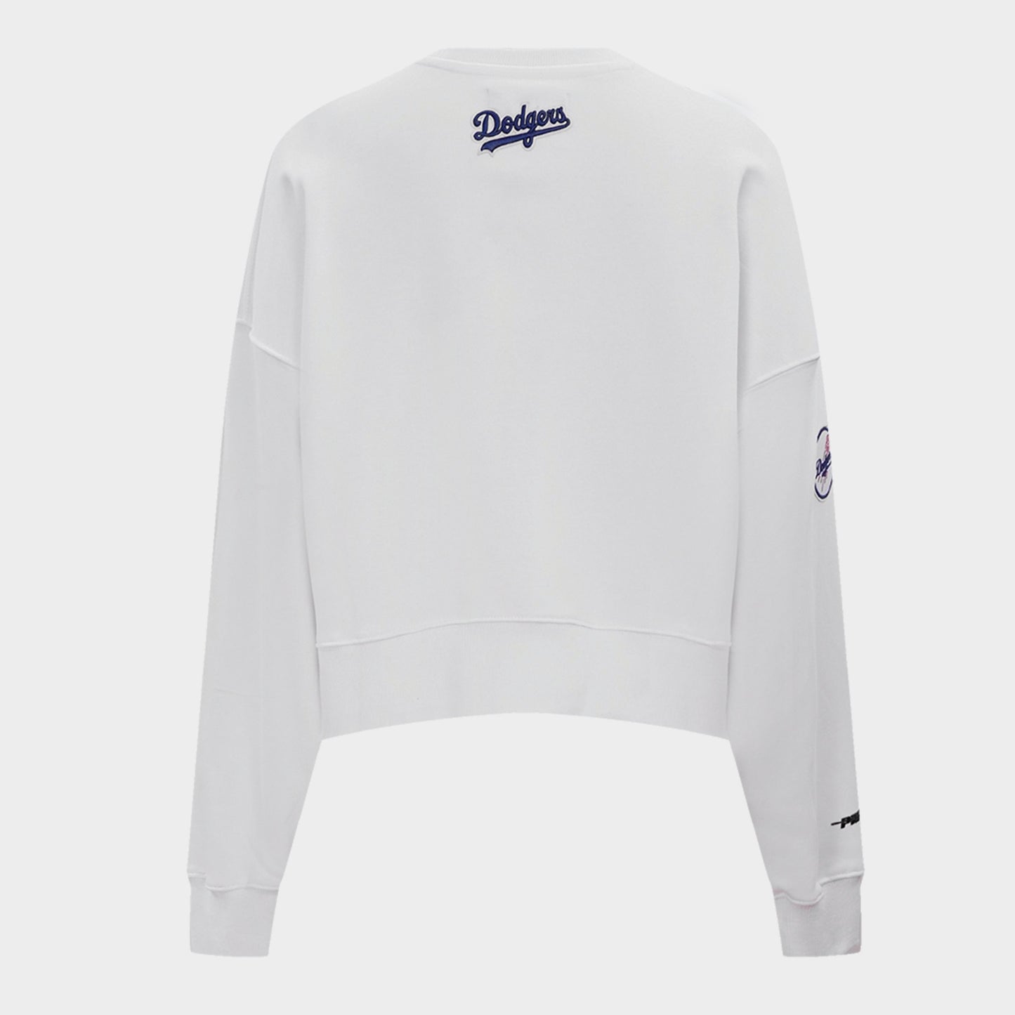 Women's Pro Standard Los Angeles Dodgers Classic Fleece Crewneck Sweatshirt - White